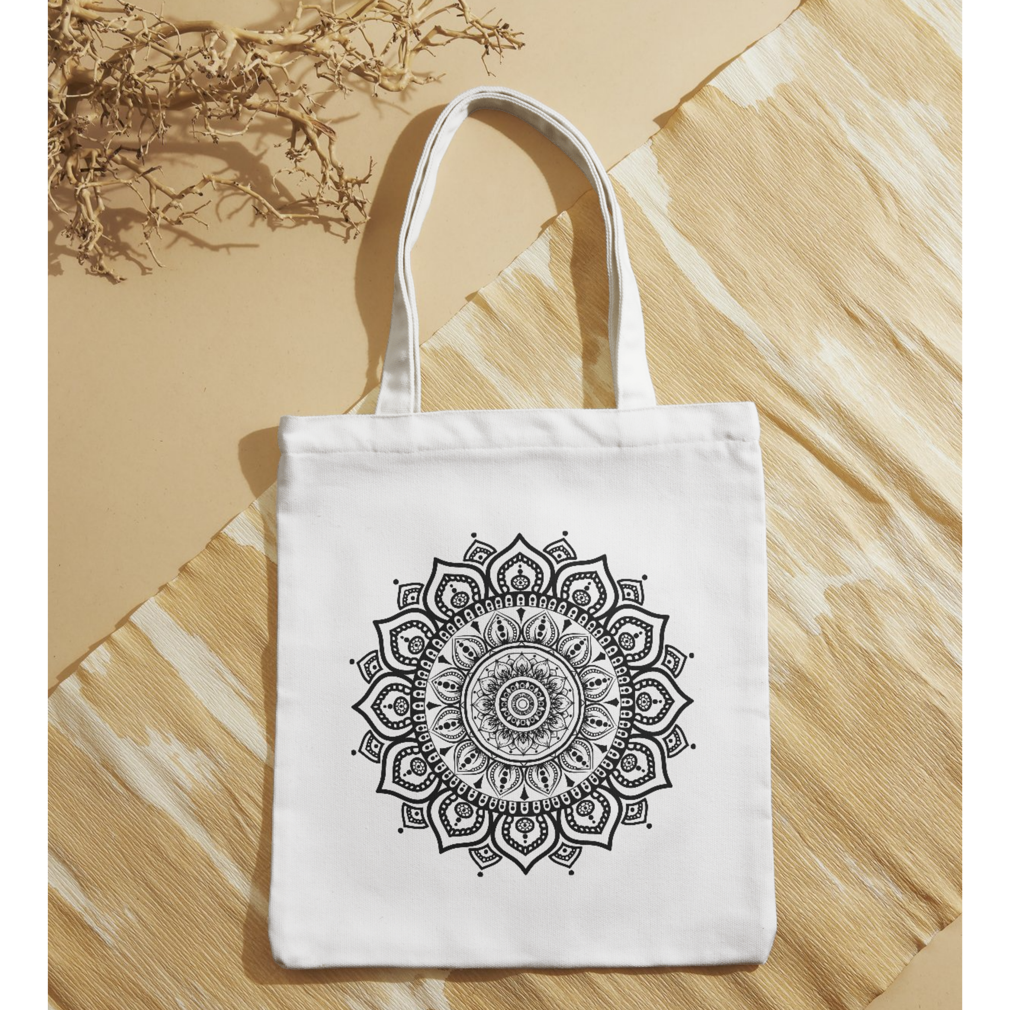 Classic Mandala Art Zipper tote bag