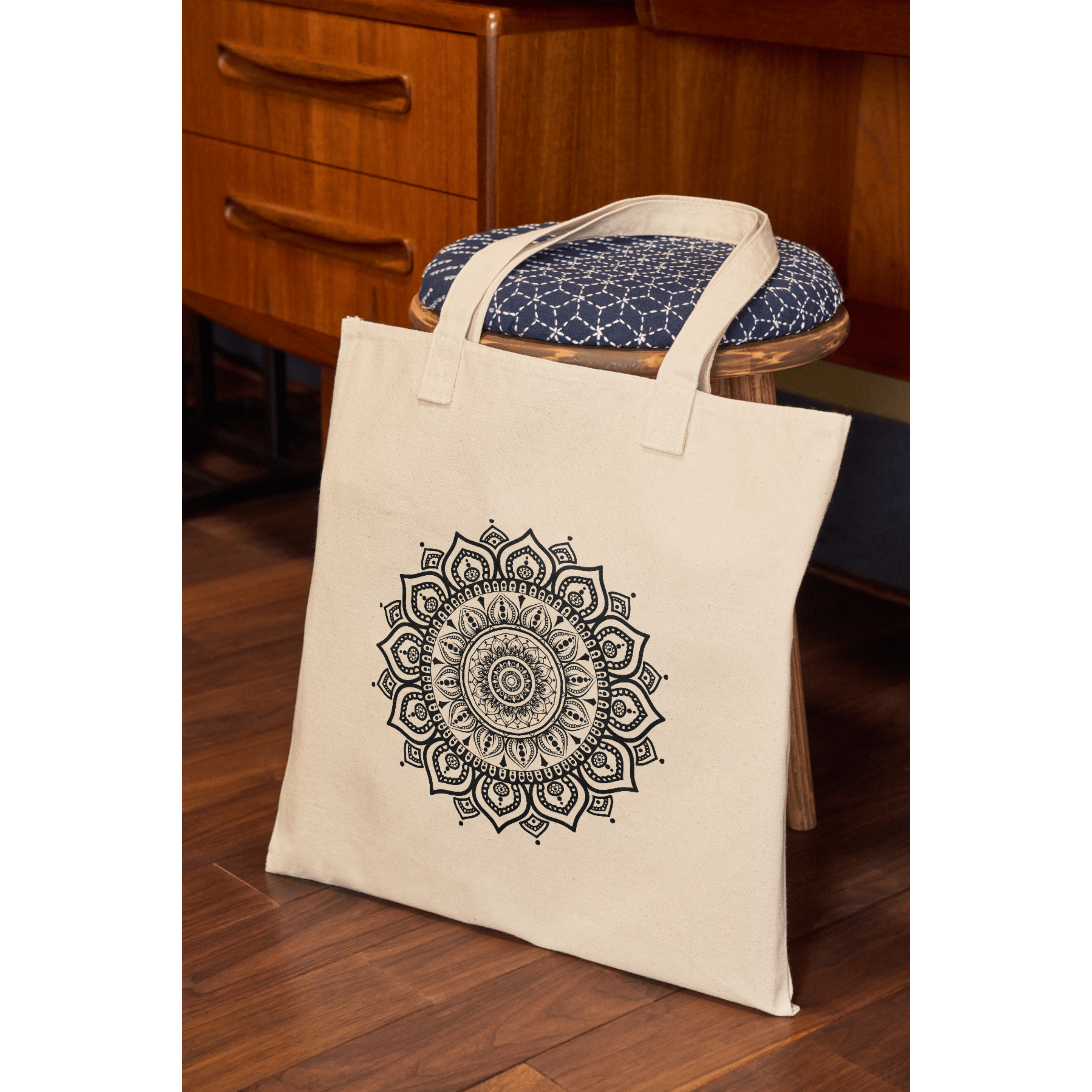 Classic Mandala Art Zipper tote bag