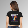 Trippy Fungi Graphic Crop Top – Psychedelic Vibes