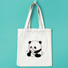 Panda Zipper Tote Bag - Unisex