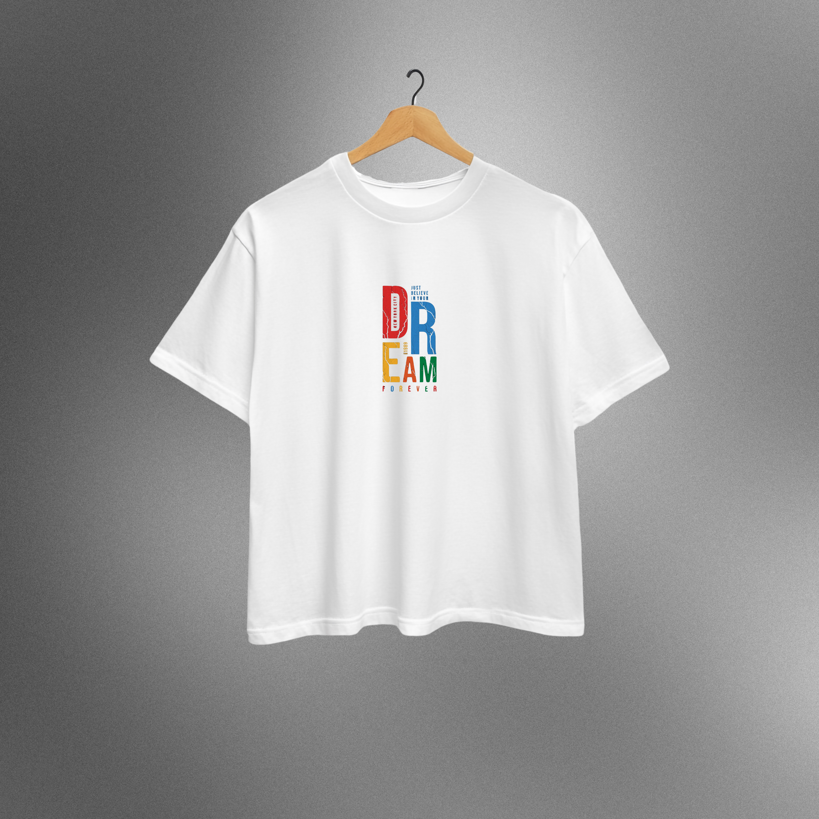 Dream Forever Graphic T-Shirt – Motivational Streetwear Tee white